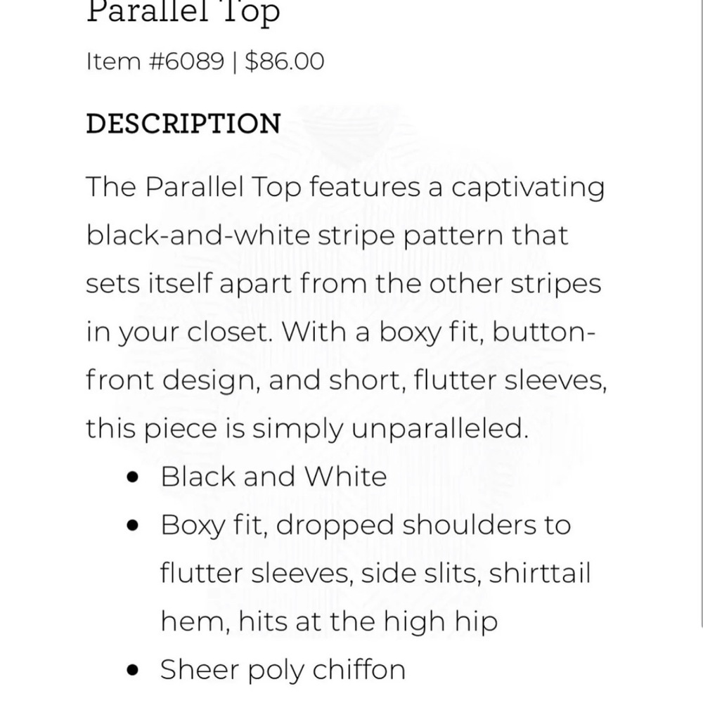 Cabi Parallel Button Down Black & White Striped A… - image 3